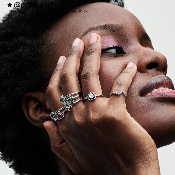 Pandora September Birthstone Eternity Circle Ring - Picture 3 of 5